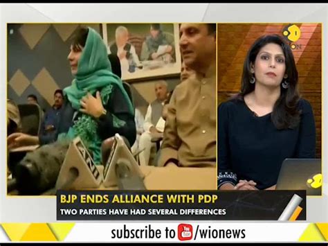 Wion Gravitas Jammu And Kashmir Govt Falls After Bjp Pulls Out Of