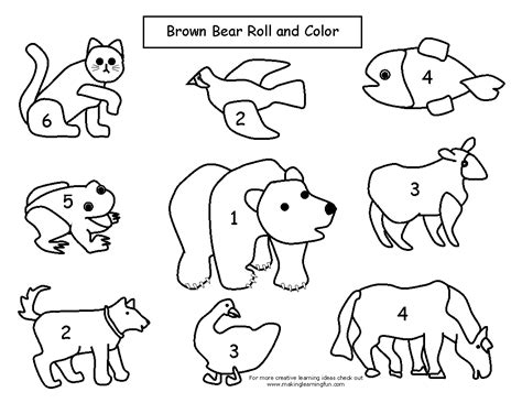 Brown Bear Coloring Page Eric Carle - Coloring Home