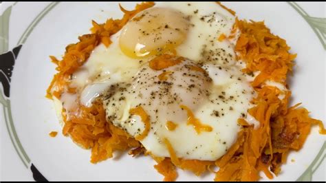 How To Make Sweet Potato And Egg Skillet Youtube