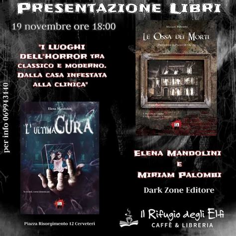 Cerveteri Al Rifugio Degli Elfi Due Libri Horror Tra Classico E Moderno