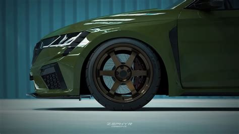 Skoda Octavia Vrs Custom Wide Body Kit By Zephyr Buy With Delivery