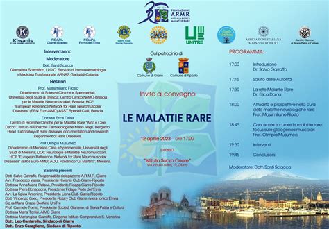 MALATTIE RARE MERCOLEDI 12 CONVEGNO INTERCLUB Lions Giarre Riposto