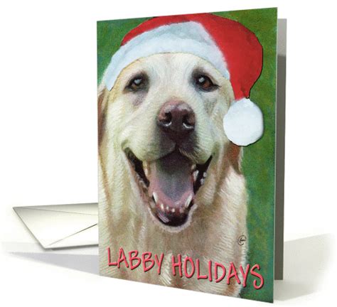 Labby Holidays Labrador Retriever Christmas Card 101218