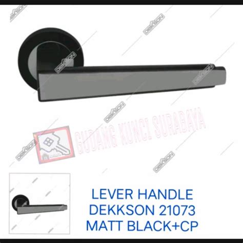 Jual Lever Handle Gagang Pintu Dekkson Lhr Dks Warna Matt Black