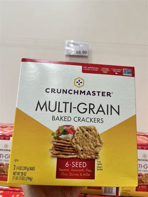 Crunchmaster 6 Seed Multi Grain Baked Crackers Review The Kitchn