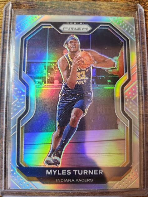 Panini Prizm Myles Turner Silver Holo Prizm Indiana Pacers