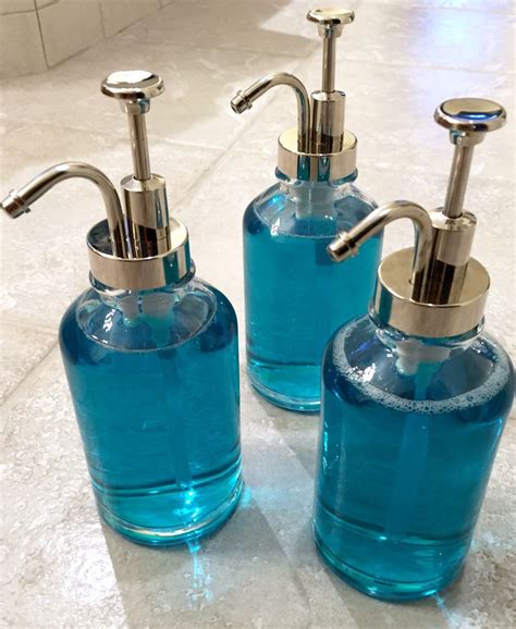 Display Store Mouthwash In Glass Soap Pumps This Way You Don T Have A