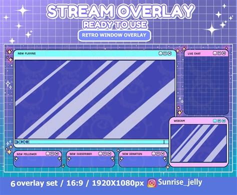 Twitch Stream Overlay / Retro Windows Theme / Simple / Retro / - Etsy