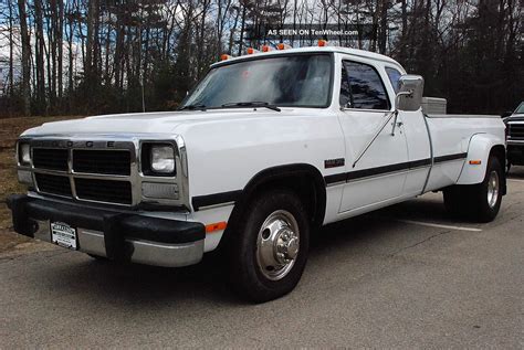 1993 Dodge Ram D350 Extended Cab 2wd Dually Pickup With Cummins 12v