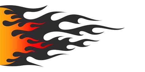 Fire Flame Flame Silhouette Black And Red Fiery Flames Vector