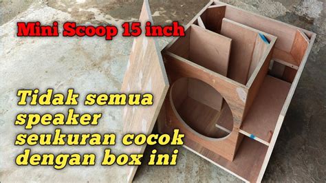 Skema Ukuran Box Speaker Mini Scoop Inch Box Speaker Subwoofer