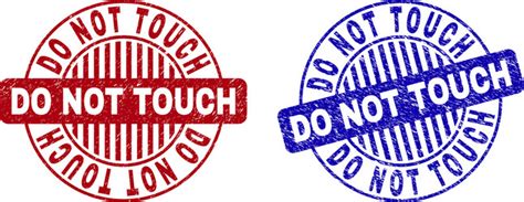 Do Not Touch Rubber Stamp Royalty Free Vector Image