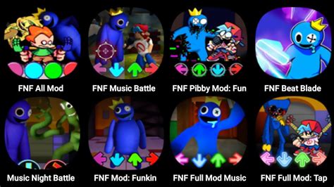 FNF Rainbow Friends FNF Pibby Mod FNF Beat Blade Music Night Battle