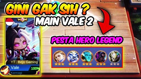 TRIK MAIN VALE SKILL 2 TERBARU AUTO PESTA HERO LEGEND 3 STAR