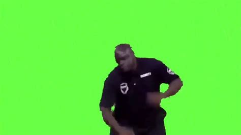 Dancing Security Guard Green Screen Youtube