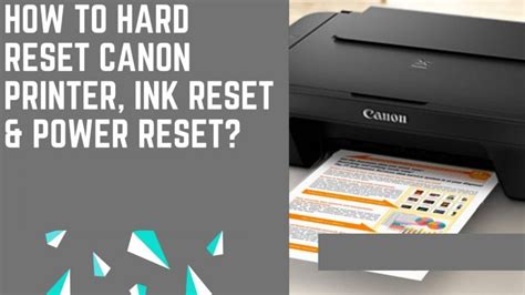 How To Hard Reset Canon Printer Guide To Reset Now