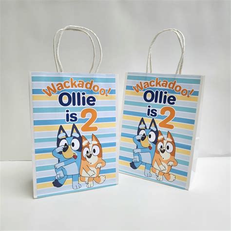 Bluey Goodie Bags Bluey Theme Party Bluey Party Favor Bag, Goody Bag ...