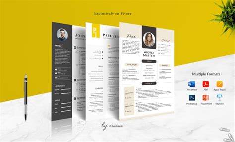 Perform Professional Resume Design And Cv Design By Hasimbola Fiverr