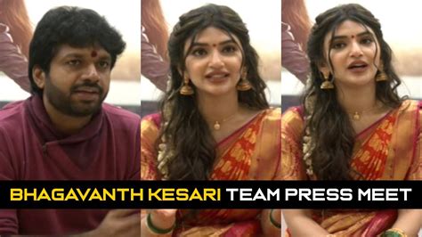 Bhagavanth Kesari Movie Team Press Meet Vijayawada Sreeleela Anil