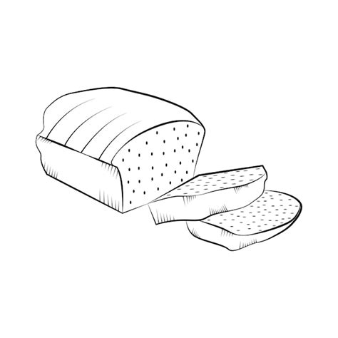 Premium Vector Bread Coloring Pages