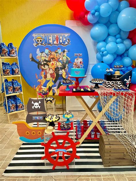 Decoração One Piece em 2023 Festa de aniversário do pirata