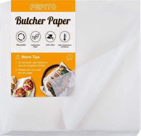 Amazon Pieces Sublimation White Butcher Paper No Wax Precut