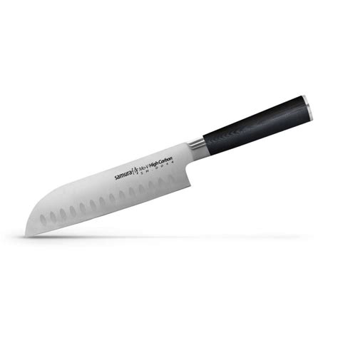 Coltello Santoku Alveolato Giapponese Samura Mo V