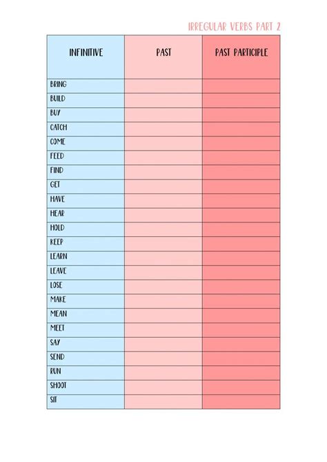 Irregular Verbs 2 Online Exercise For Sexto Live Worksheets