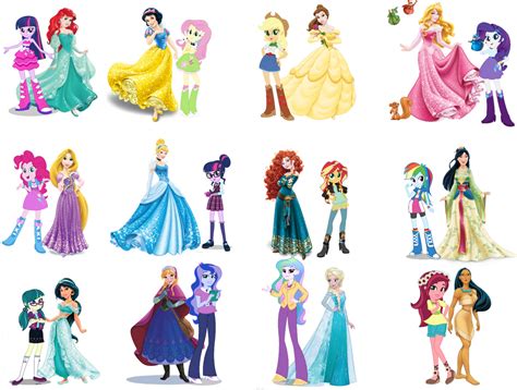 Equestria Girls And Disney Princess By Daniotheman On Deviantart