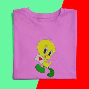 Tweety Tweetie Embroidery Design Looney Tune Tweety Bird Flying Etsy