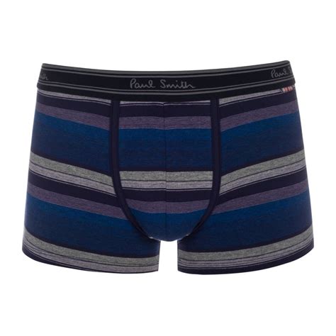 Lyst Paul Smith Men S Navy Varied Stripe Low Rise Boxer Briefs In