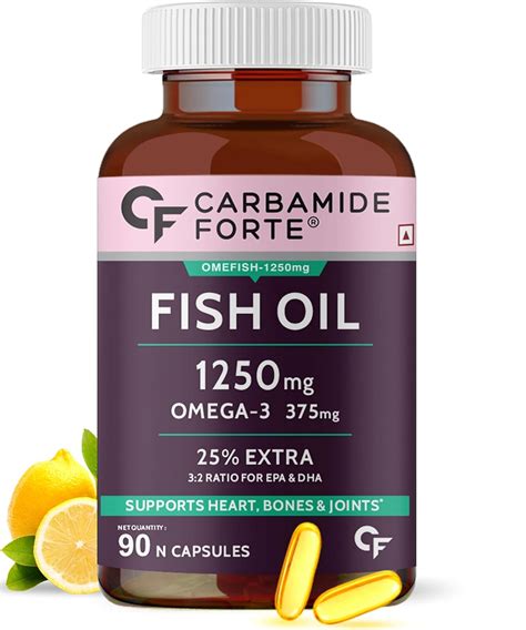 Carbamide Forte Fish Oil 1250mg With Omega 3 375mg Supplement 25