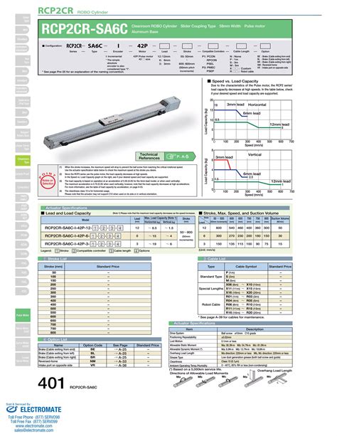 Iai Rcp2 Cr Sa6c Specsheet PDF