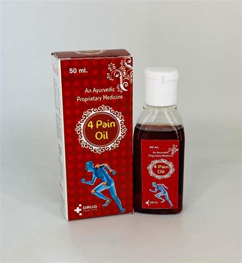 Ayurvedic Painkiller Oil Packaging Size Ml Grade Standard