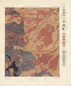 Big Trees Quadrangle California Historical Geology Sheet By United