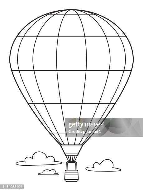 Hot Air Balloon Outline Photos And Premium High Res Pictures Getty Images