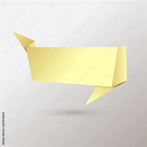 golden origami text box.Luxury Background .Vector Illustration Stock ...