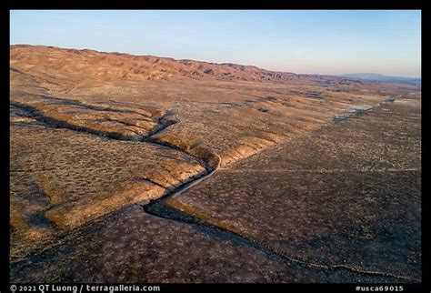 Picture Photo Aerial View Of Wallace Creek Bend Caused By And San