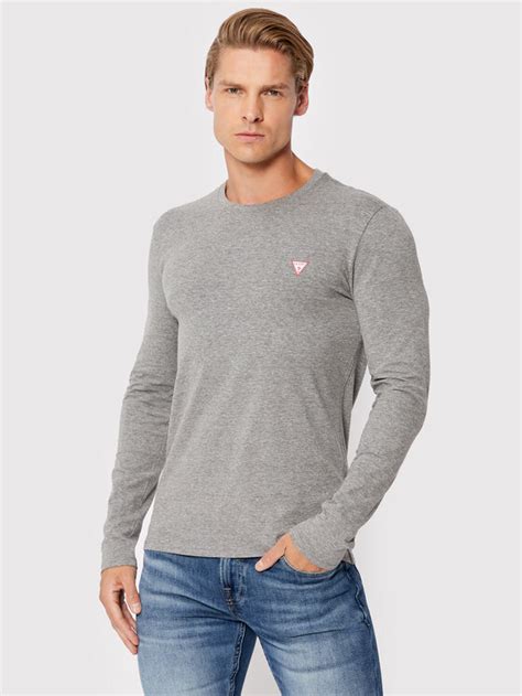 Guess Longsleeve M2YI28 J1311 Szary Super Slim Fit Modivo Pl