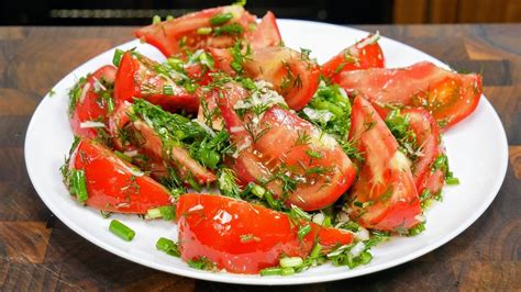 Закуска под ШАШЛЫК. Салат из МАРИНОВАННЫХ ПОМИДОРОВ, цыганка готовит ...