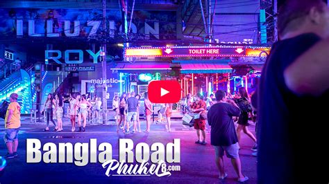 Bangla Road Patong Beach October 21 Phuket 4k Thailand 2022