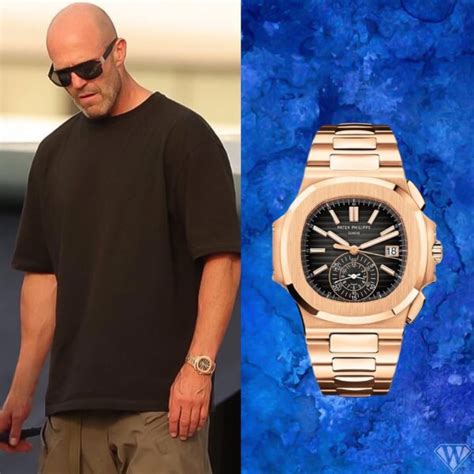 Jason Statham Rose Gold Patek Philippe Nautilus Chronograph S