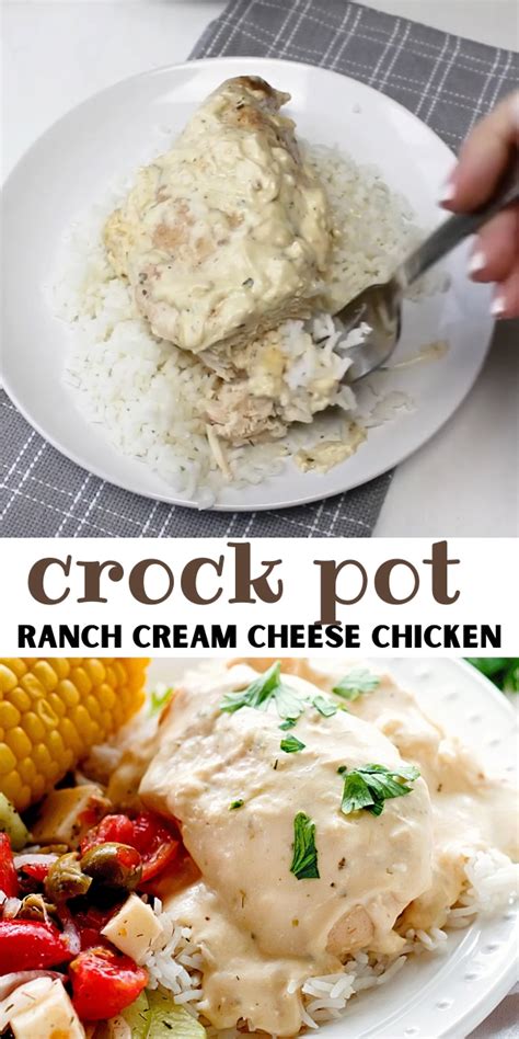 Crock Pot Ranch Cream Cheese Chicken Artofit