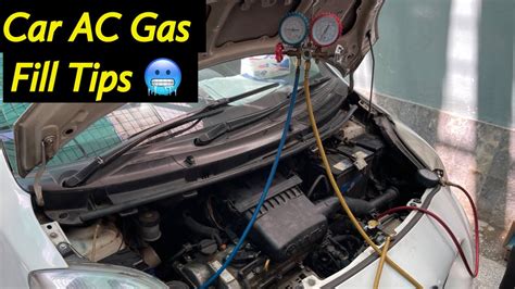 Car Ac Gas Filling Tips How To Gas Recharge In Car Youtube