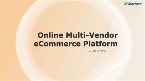 PPT Open Source Multi Vendor Ecommerce Platform PowerPoint