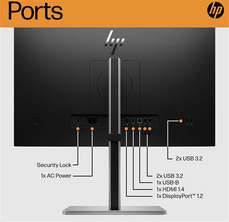 Hp E24 G5 Monitor 23 8 Fhd Ips Display 75hz Refresh Rate 5ms Gtg With Overdrive Response