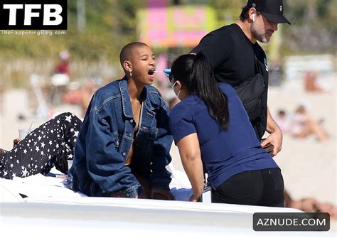 Willow Smith Looks Hot In A Black Bikini On The Beach In Miami Aznude