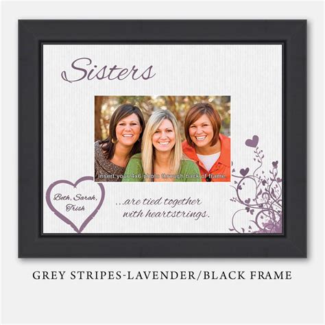 Personalized Sisters Frame Personalized Sister Picture Frame Etsy