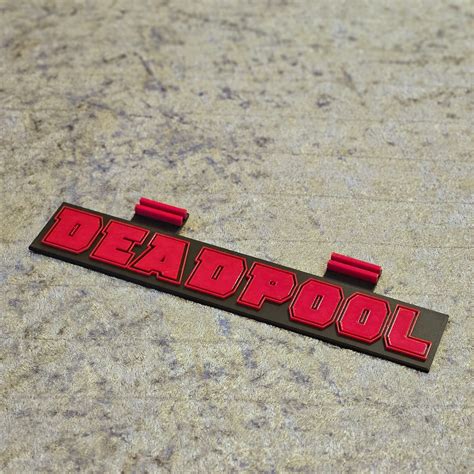 Deadpool Sign Stand By Energyx Download Free Stl Model