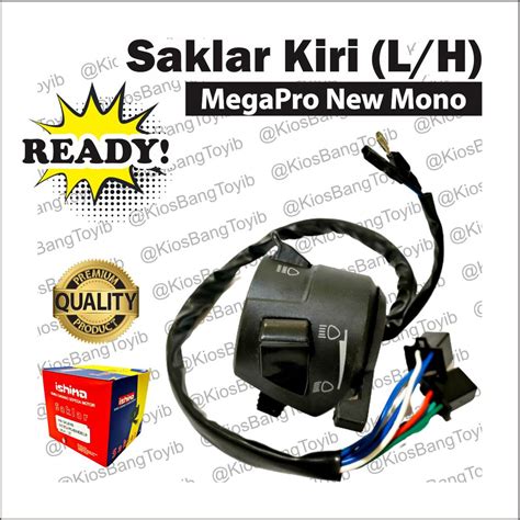 Jual Saklar Holder Handle Switch Kiri Honda MegaPro New Mono ISHIMA